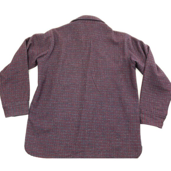 Vintage Woolrich Mens Wool Blend Plaid Flannel Button Front Shirt Size L - Picture 2 of 6